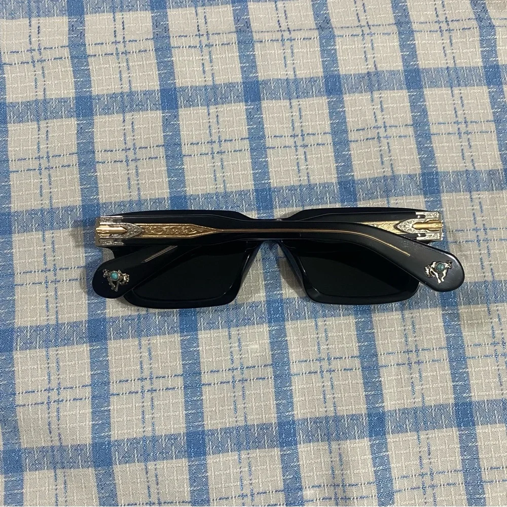 Jacques Marie Mage Black Square Sunglasses